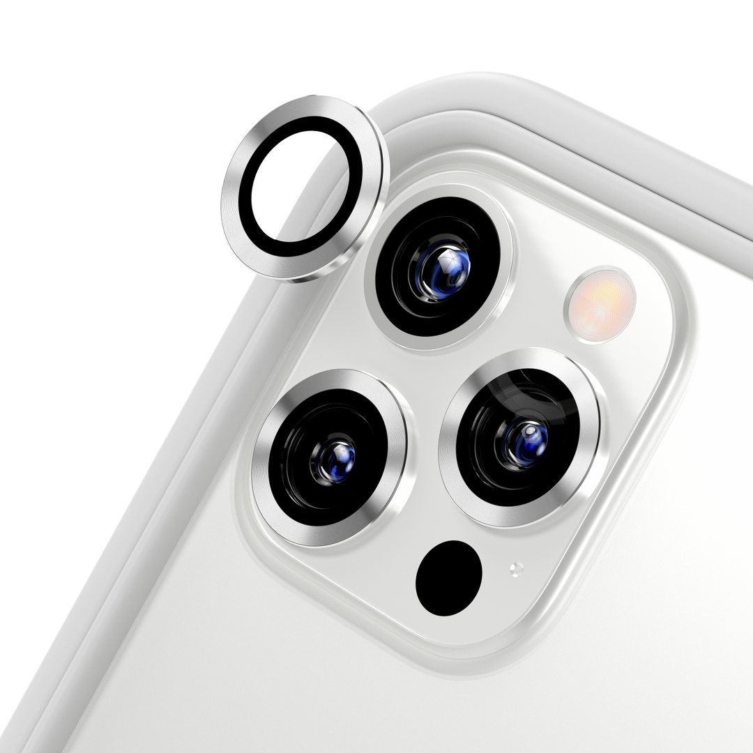 iPhone 12 Pro Max - Protector de vidrio circular brillante para lente de  camara